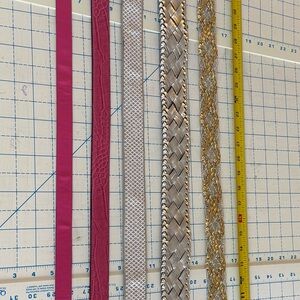 Source Unknown Pink and Gold Women's Belt Set